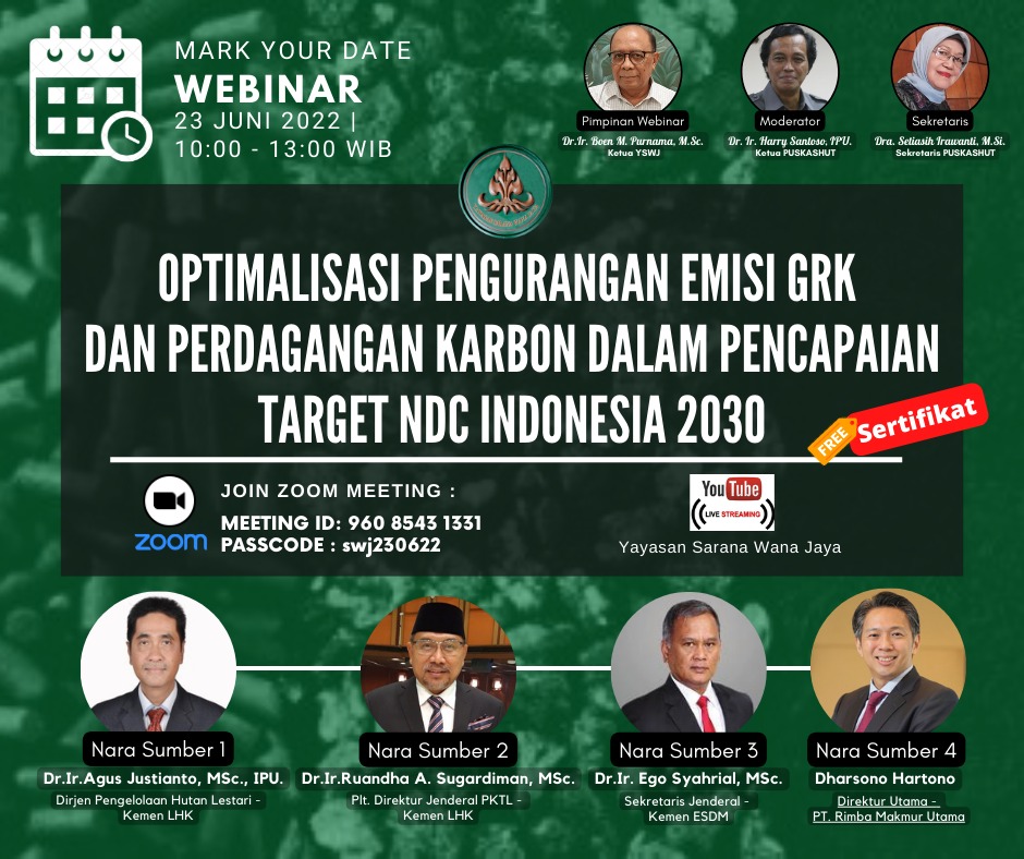 Webinar Optimalisasi Pengurangan Emisi Grk Dan Perdagangan Karbon